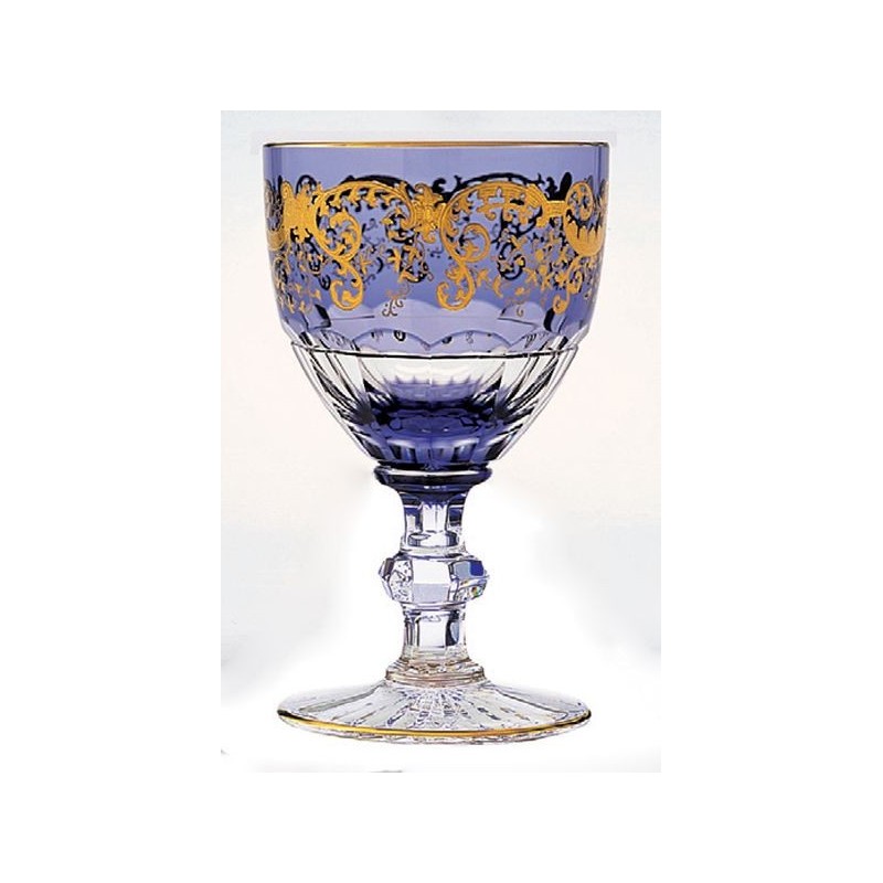 Verre à eau 30800230 Trianon or violet - Saint Louis