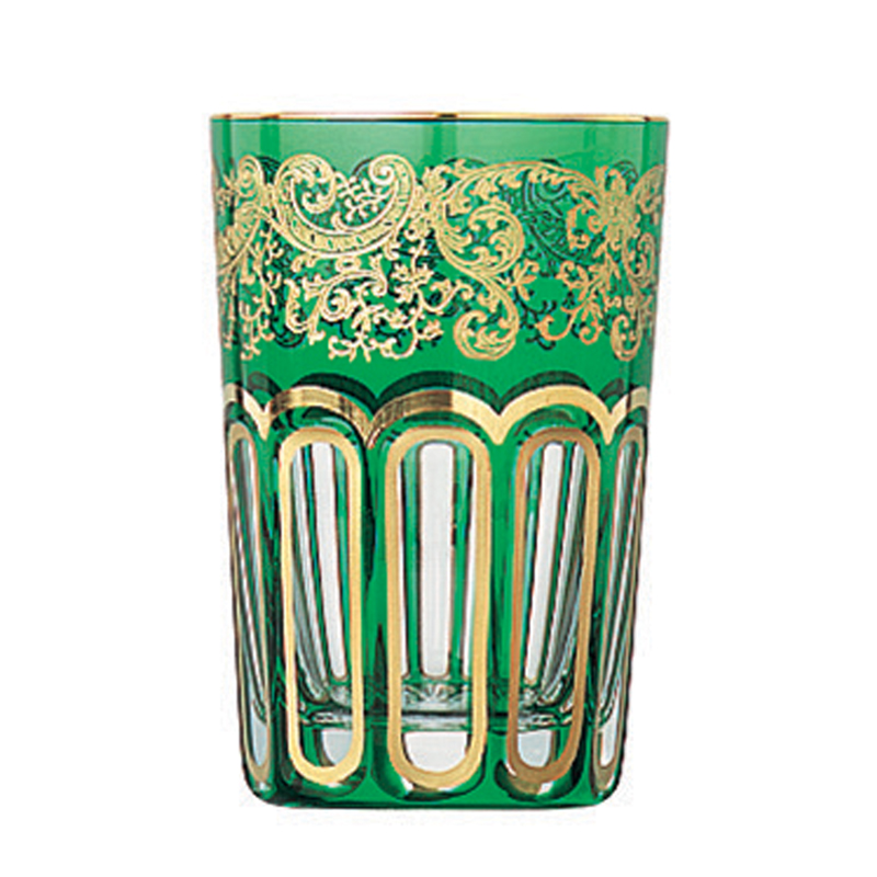 Verre à thé vert 47003922 Rabat - Saint Louis - Cristallerie de Paris