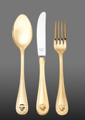 Medusa Gold Cutlery - Versace